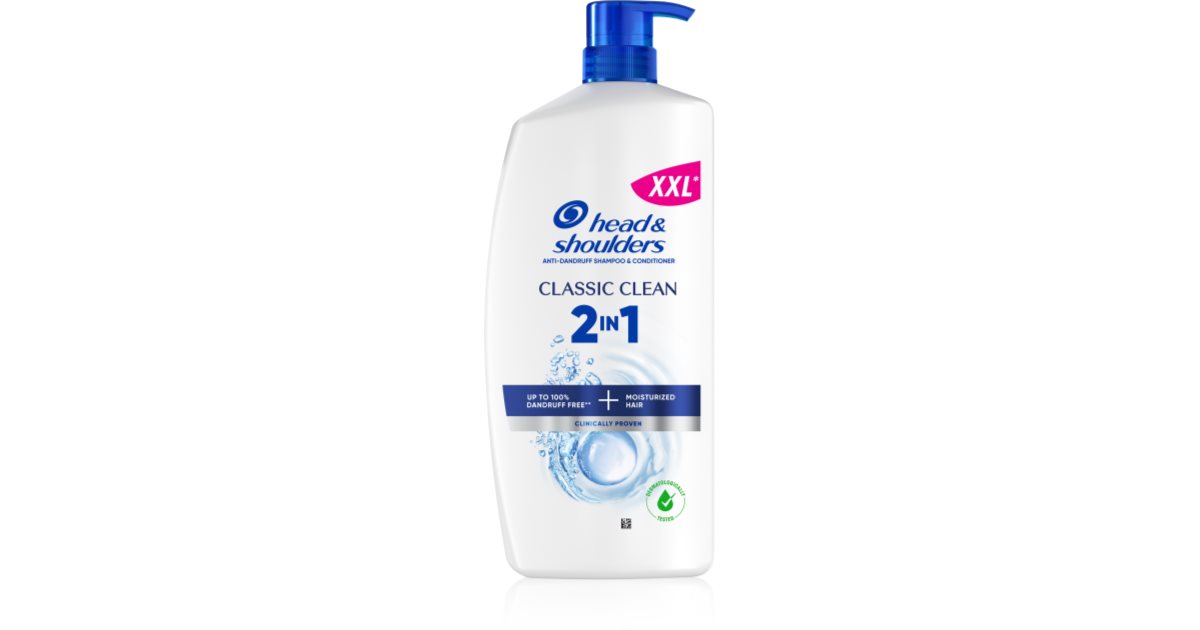 Head & Shoulders Classic Clean 2in1 anti-dandruff shampoo 2-in-1 ...