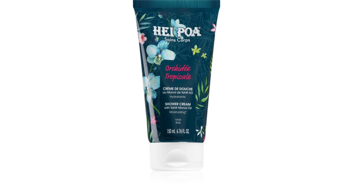 Hei Poa Tiare Hydrating Body Cream – Mit Monoi-Öl & Mangobutter, Für Sehr Trockene Haut, Samtiger Schimmer