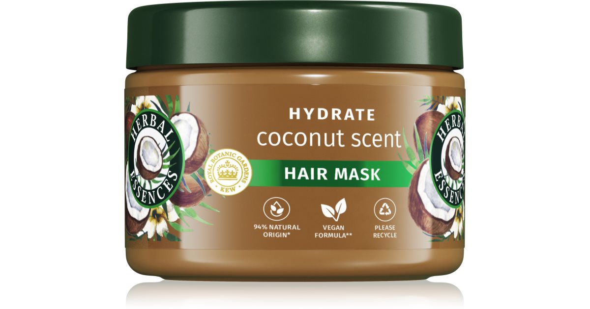 Herbal Essences Coconut Scent Hydrate maska za lase za prehrano in