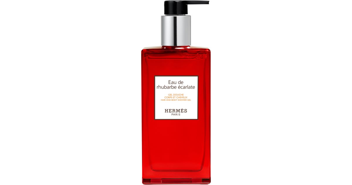HERMÈS Le Bain Eau de rhubarbe écarlate shower gel for body and