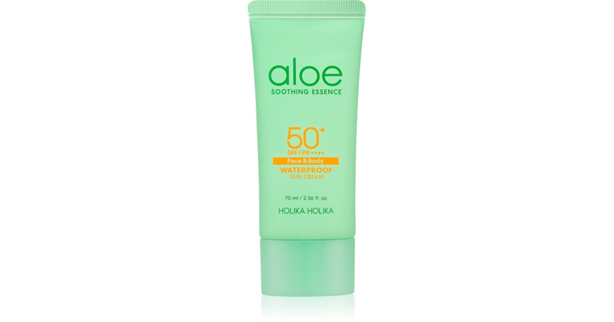 Holika Holika Aloe Soothing Essence waterproof sunscreen SPF 50 ...