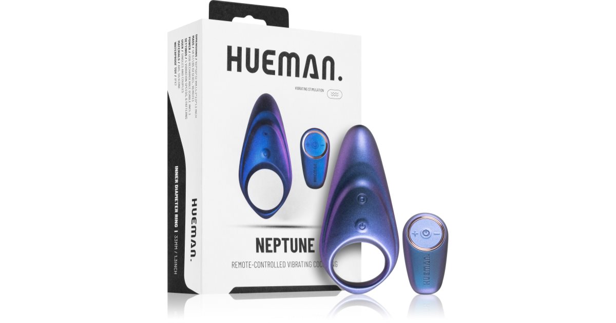HUEMAN Neptune Vibrating Cock Ring + Remote | notino.gr