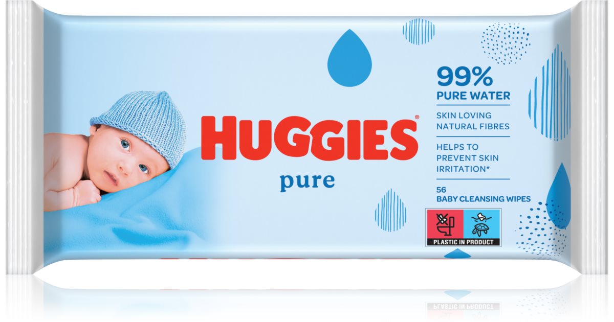 Huggies Pure toallitas limpiadoras para bebé lactante
