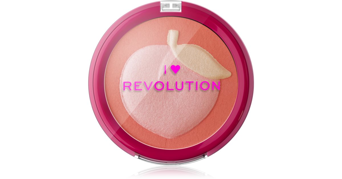 I Heart Revolution Fruity Peach Compact Blush 