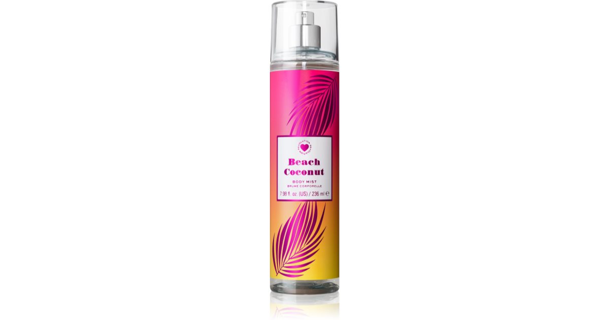 I Heart Revolution Body Mist Beach Coconut Parfémovaný Tělový Sprej