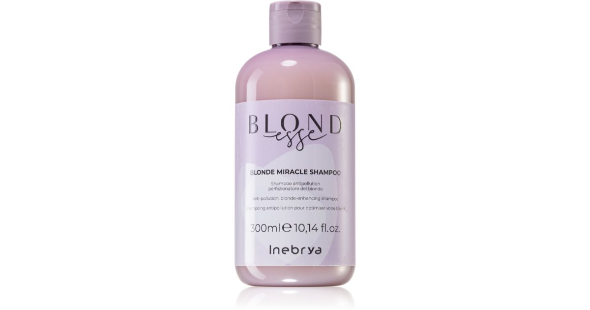 Inebrya Blondesse Blonde Miracle Shampoo Valomasis Detoksikacinis