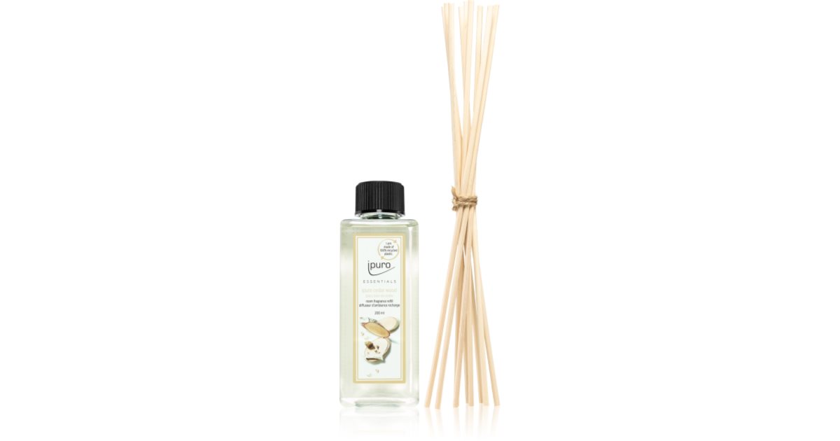 ipuro Essentials Cedar Wood refill for aroma diffusers + spare sticks