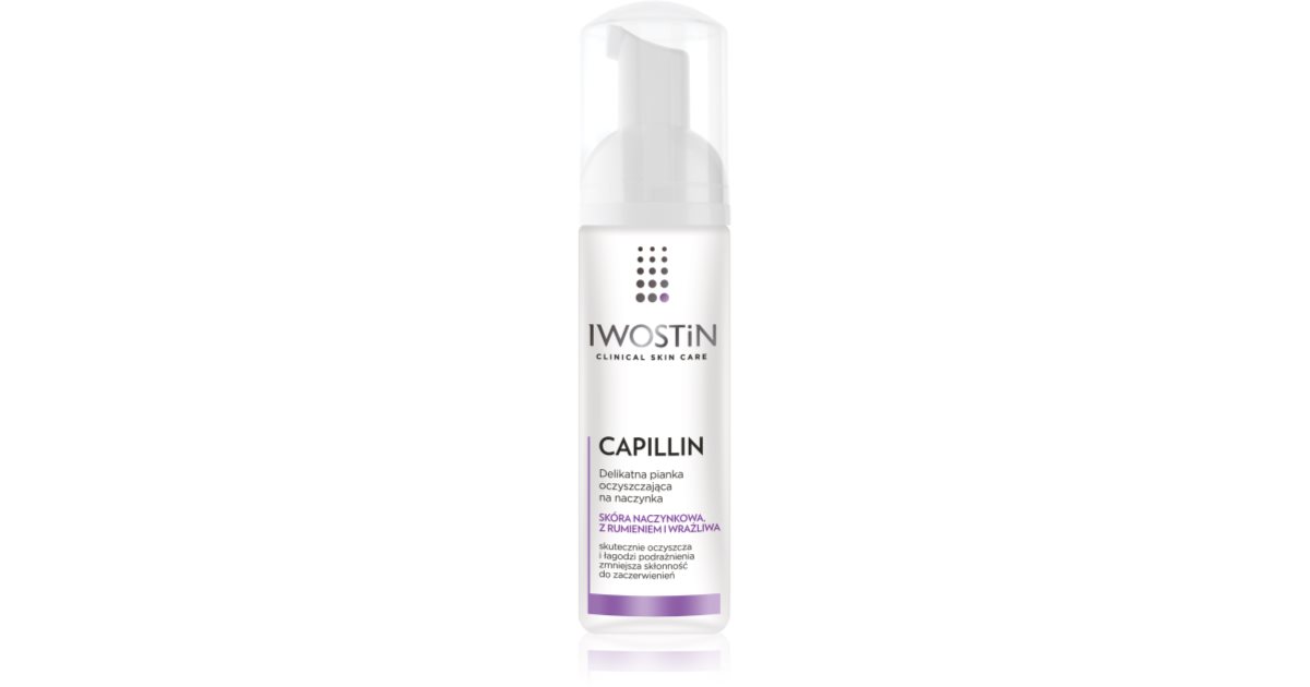 Iwostin Capillin mousse démaquillante purifiante pour peaux sensibles ...