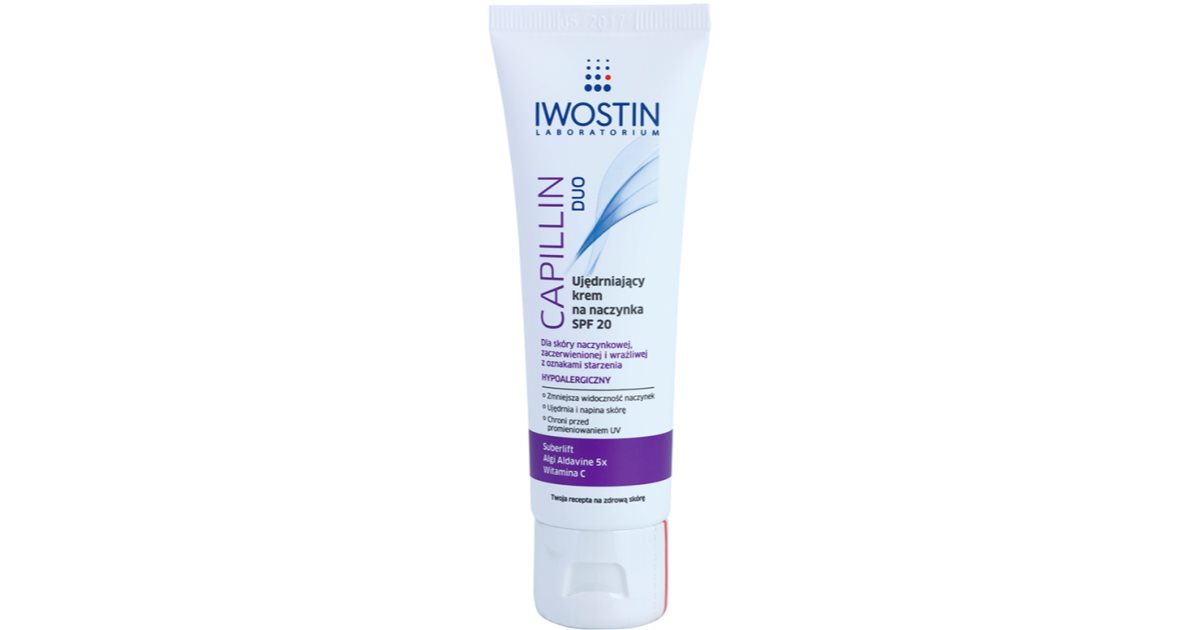Iwostin Capillin Duo krem wzmacniający na popękane żyłki SPF 20