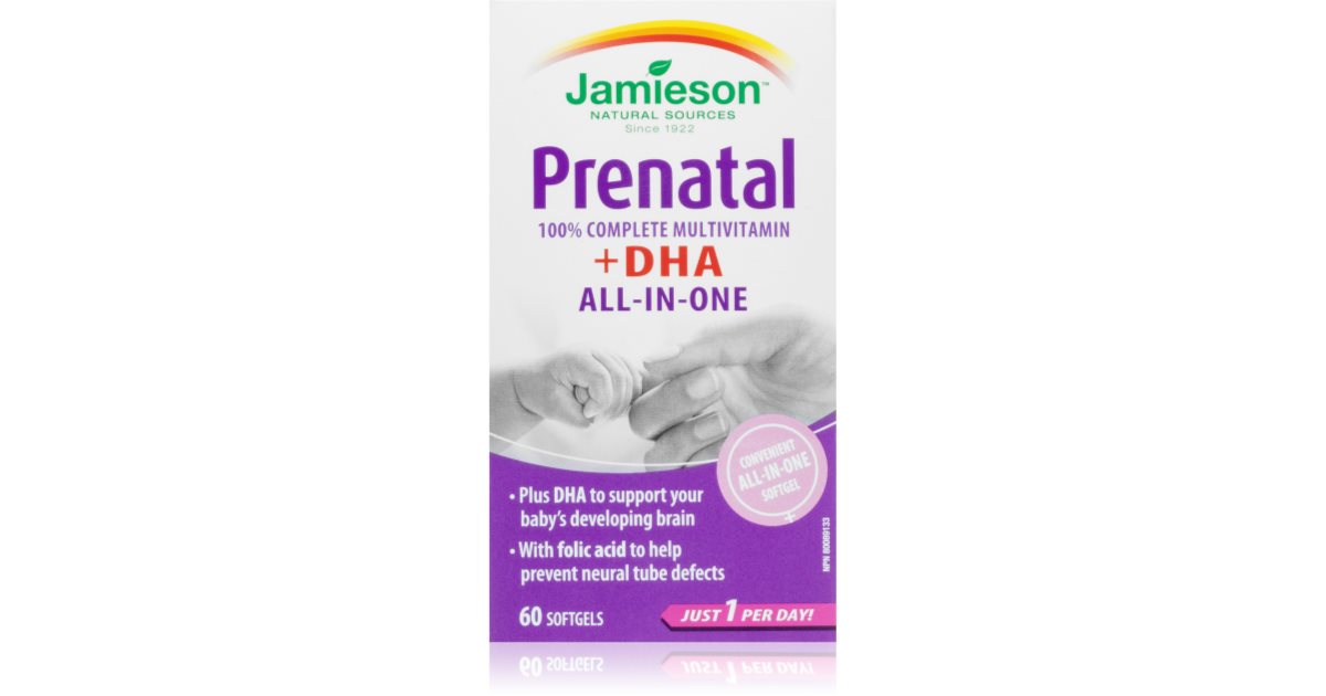 Jamieson Prenatal complete s DHA a EPA Weichkapseln für schwangere und stillende Mütter notino.at