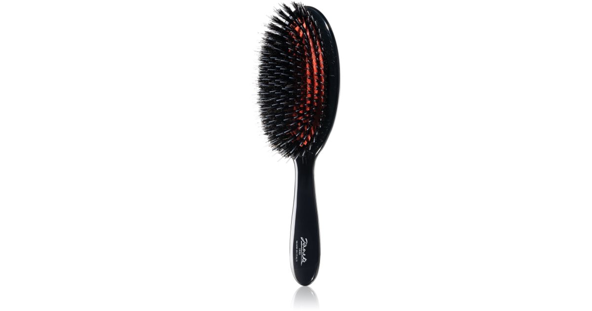 Nascita ProMax Ovale Haarbürste Groß – Dreidimensional, Flexibel, Antistatisch, Farbe Lila