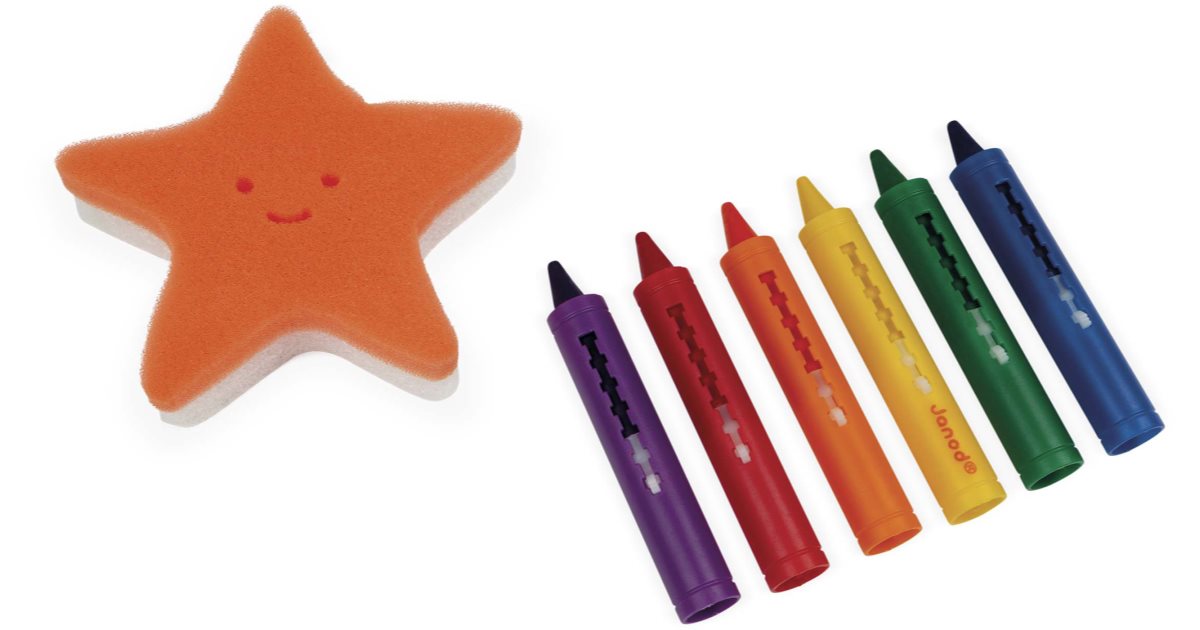 Nûby - Crayons Pour Le Bain Multicolores Dès 3 Ans | Créativité Aquatique Facile à Nettoyer