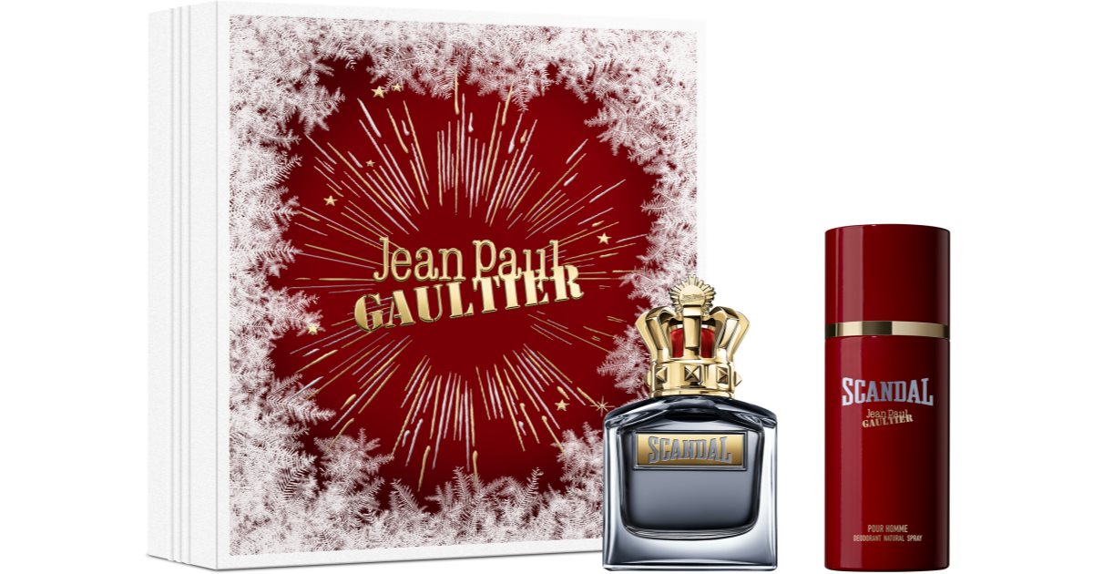 Men's Perfume Set Jean Paul Gaultier Scandal Pour Homme