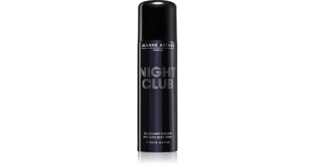 JEANNE ARTHES Deodorant Night Club Herren – 200 Ml, Moschus Jasmin Duft