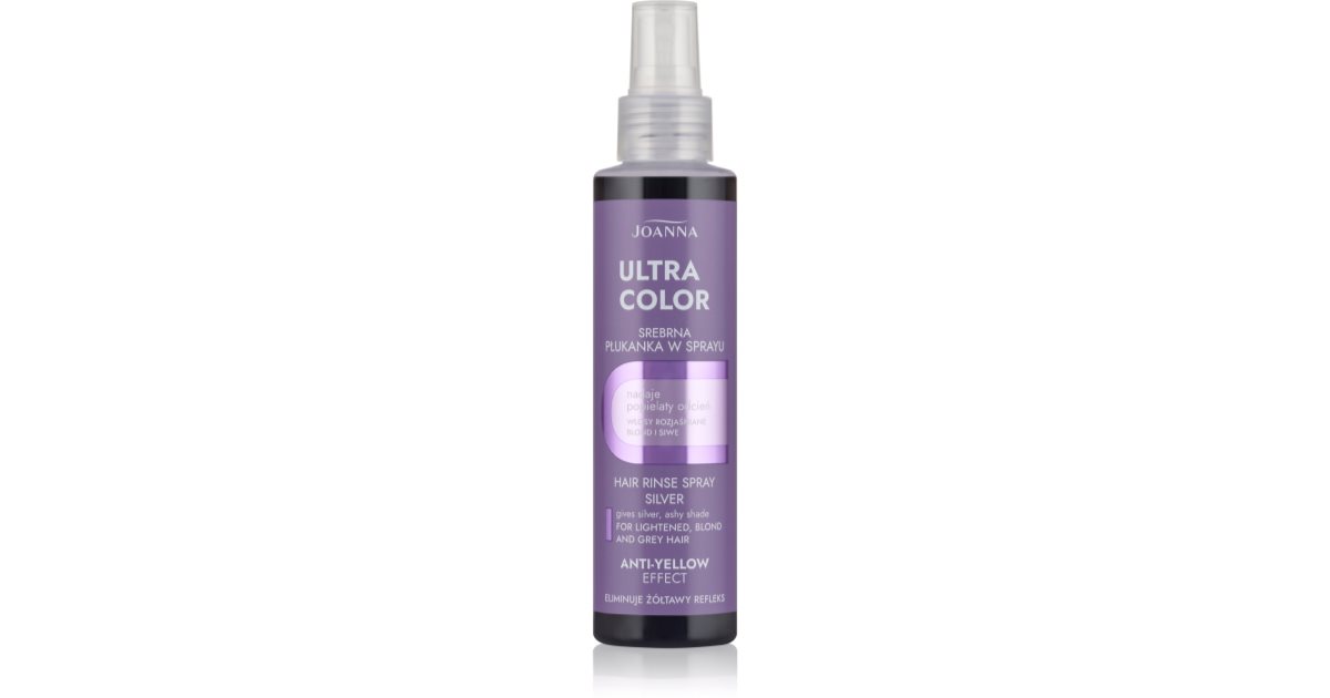 Joanna Ultra Color Hair Rinse Silver Spray Pigmento del colore del ...