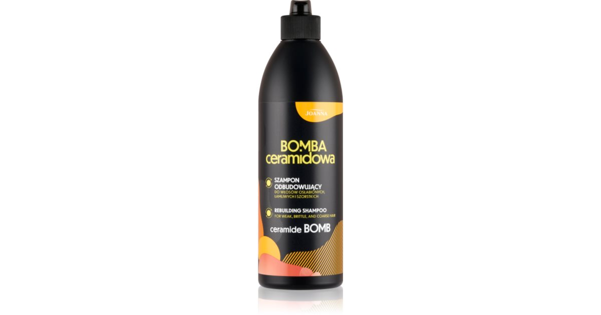 Joanna Ceramide Bomb Rebuilding Shampoo champô regenerador para cabelo ...