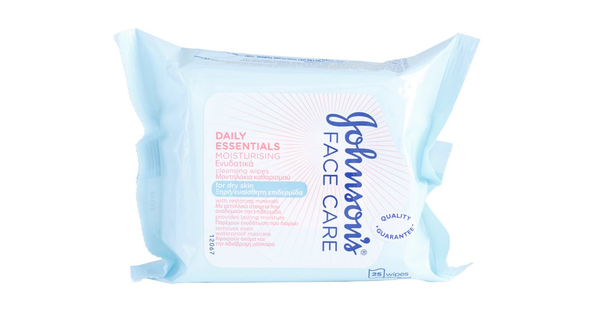 Johnson's Face Care Moisturising Cleansing Wipes for Face notino.co.uk