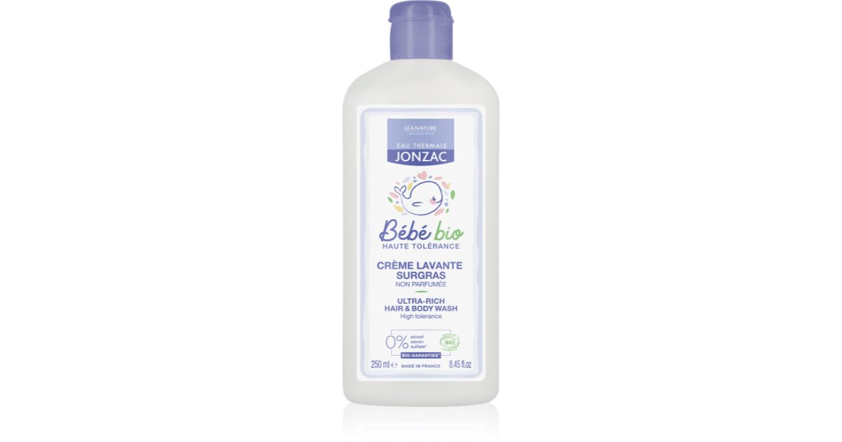 Jonzac BÉBÉ BÉBÉ nourishing cleansing cream for hair and body | notino