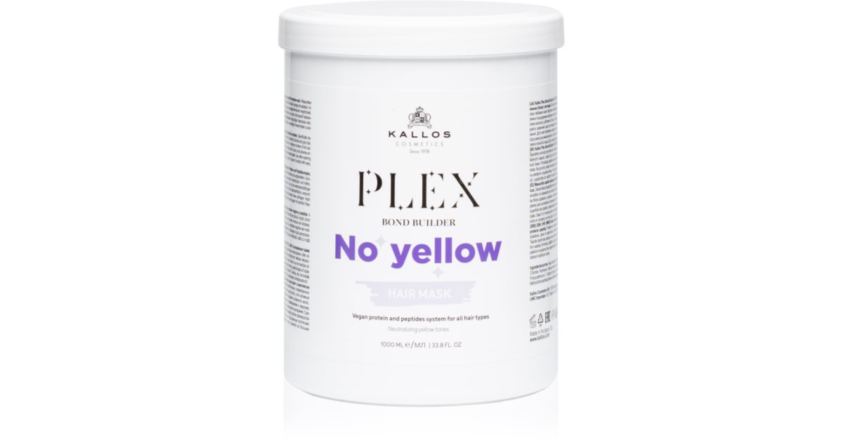 Kallos Plex No Yellow Hair Mask neutralising yellow tones | notino.ie