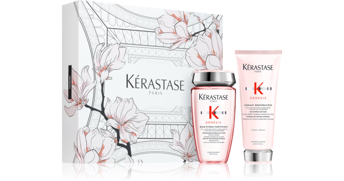 Kérastase Genesis Pflegeset – Gegen Haarausfall & Für Stärkeres Haar Mit Shampoo, Spülung & Spray