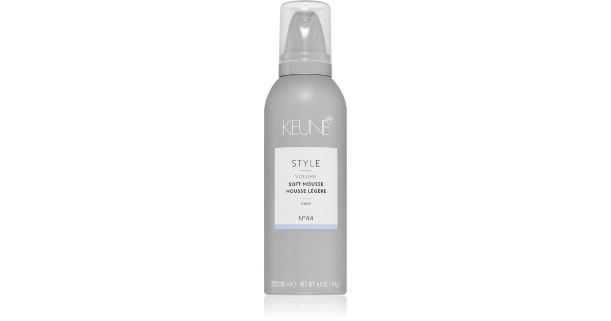 Keune Style Soft Mousse espuma de cabelo para dar volume com fixação ...