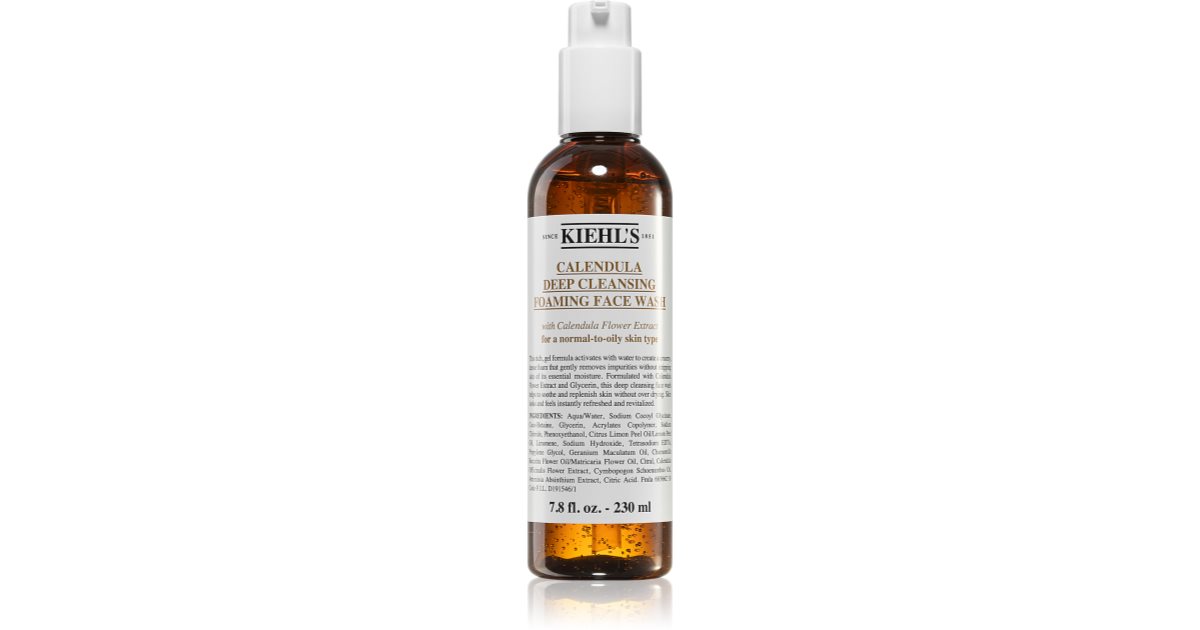 Kiehl s Calendula Deep Cleansing Foaming Face Wash Gesichtsgel fur die Tiefenreinigung