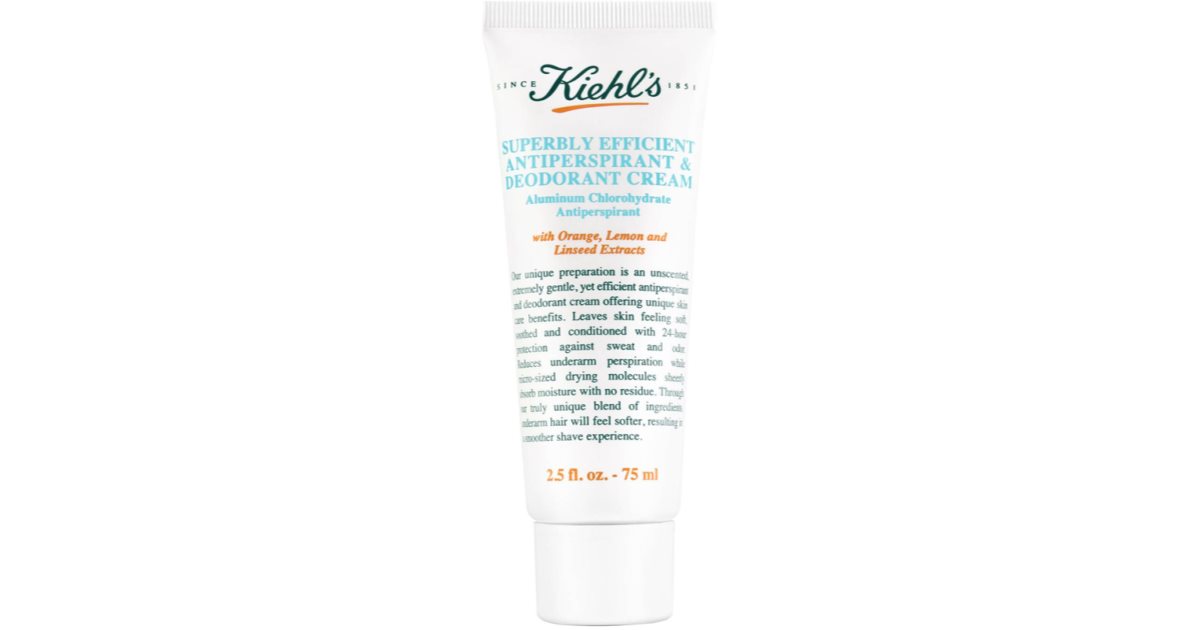Kiehl's Superbly Efficient Antiperspirant & Deodorant Cream cream ...