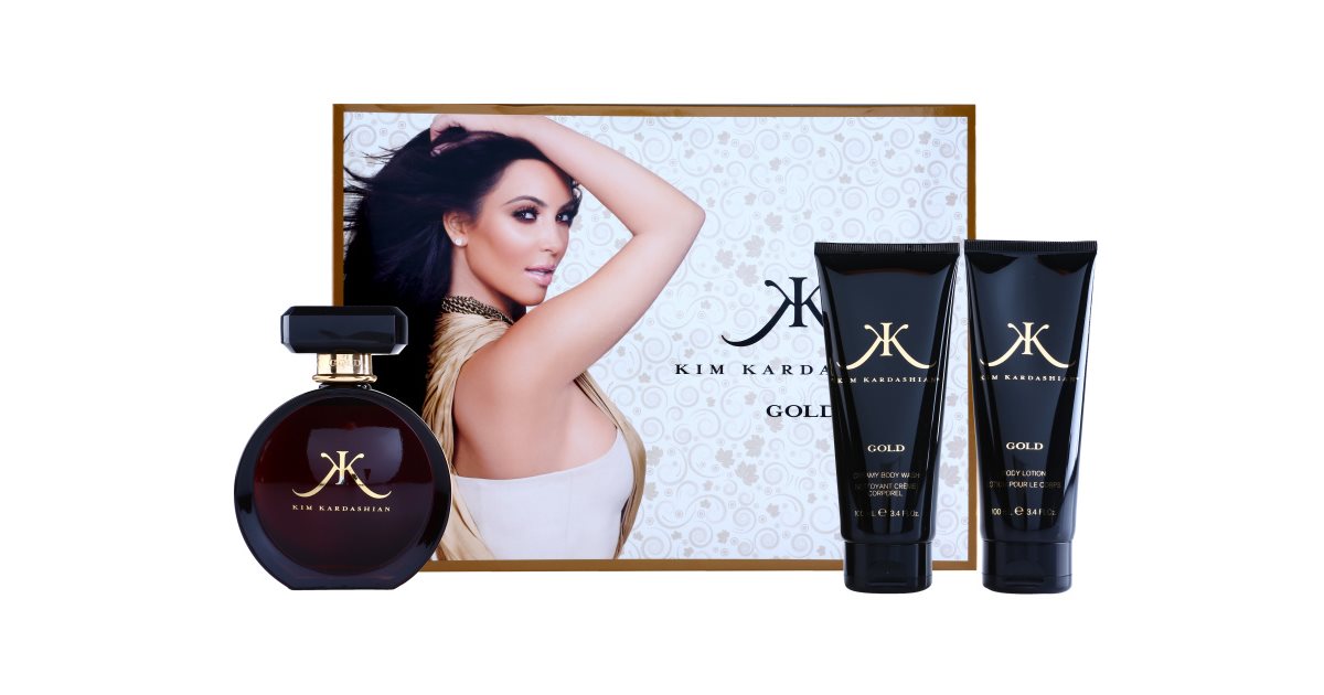 Kim kardashian discount gold perfume set