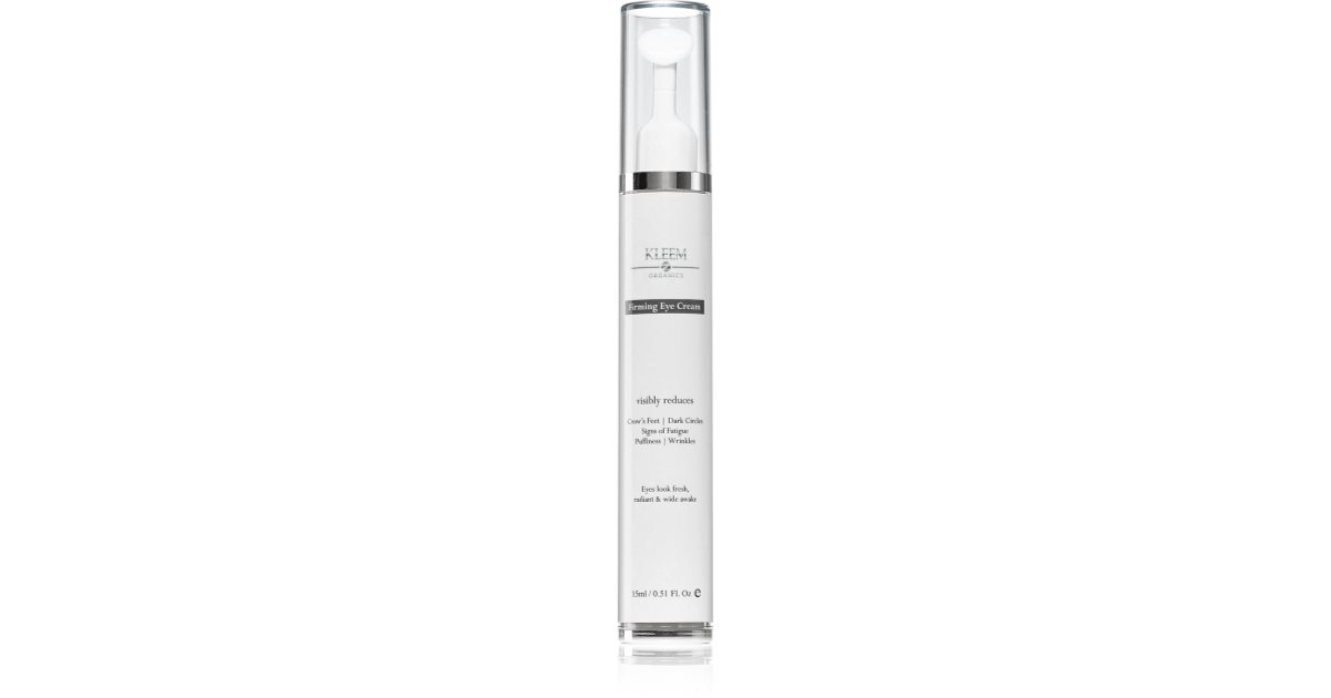 Kleem Organics Firming Eye Cream brightening cream for puffy eyes and