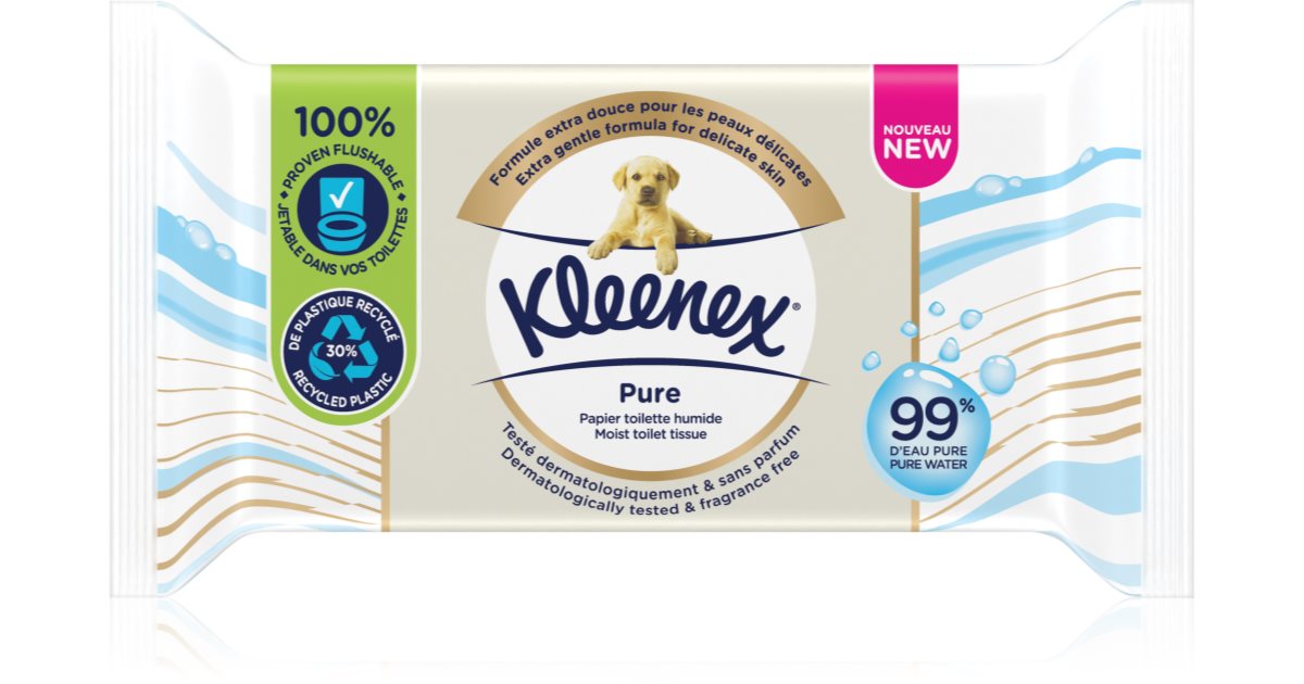 Kleenex Pure moist toilet tissue notino.co.uk