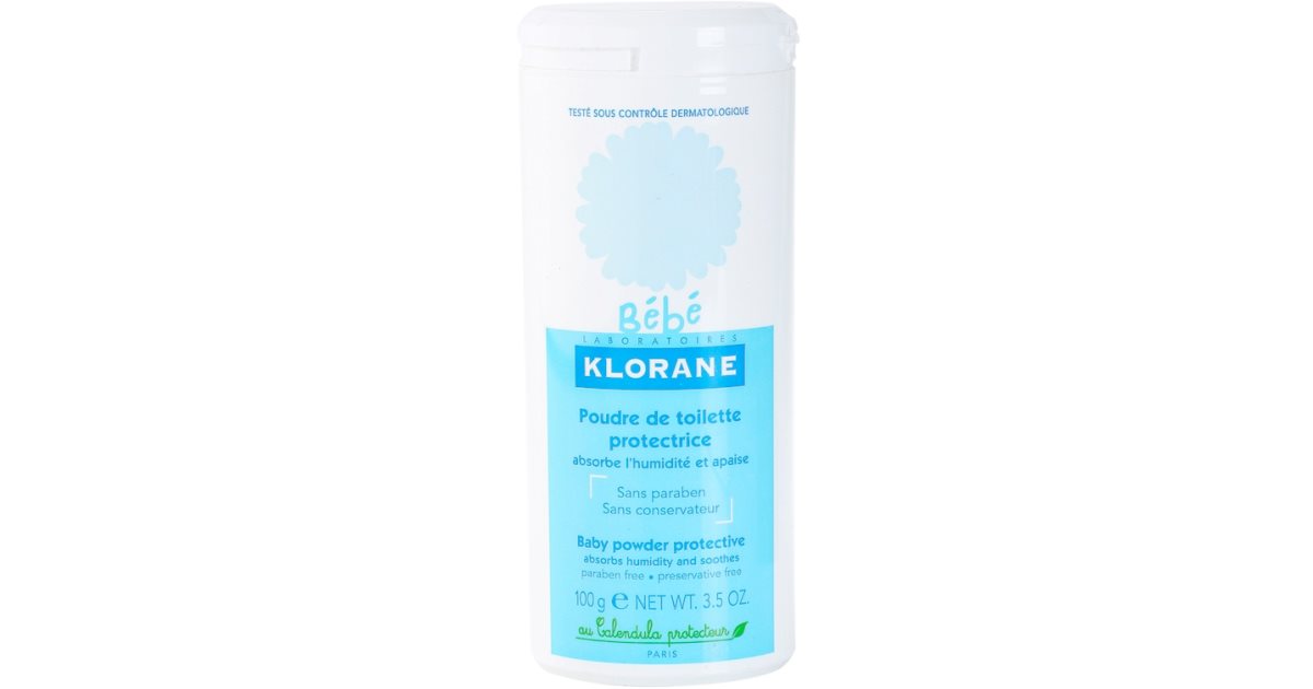Klorane Bébé poudre de toilette protectrice 100G 