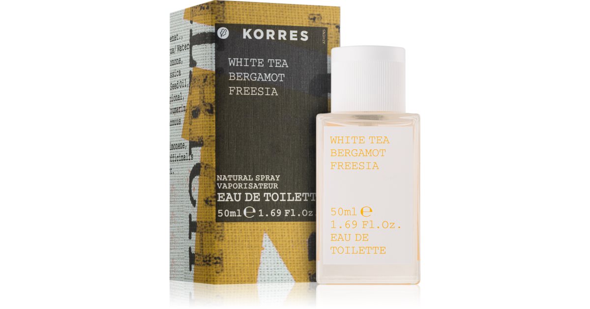 Korres white tea bergamot freesia eau de toilette new arrivals