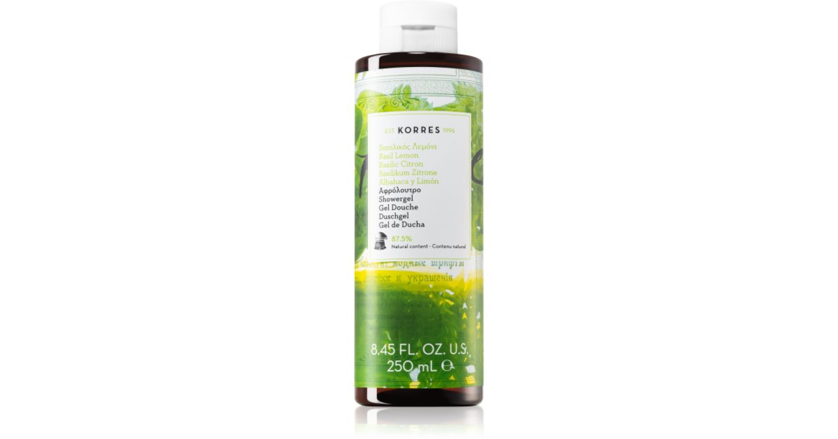 Korres Basil Lemon Shower Gel notino.co.uk