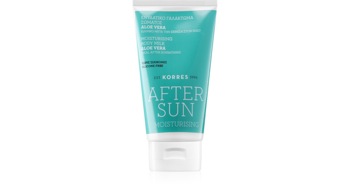 Korres Aloe Vera leche corporal hidratante after sun notino.es