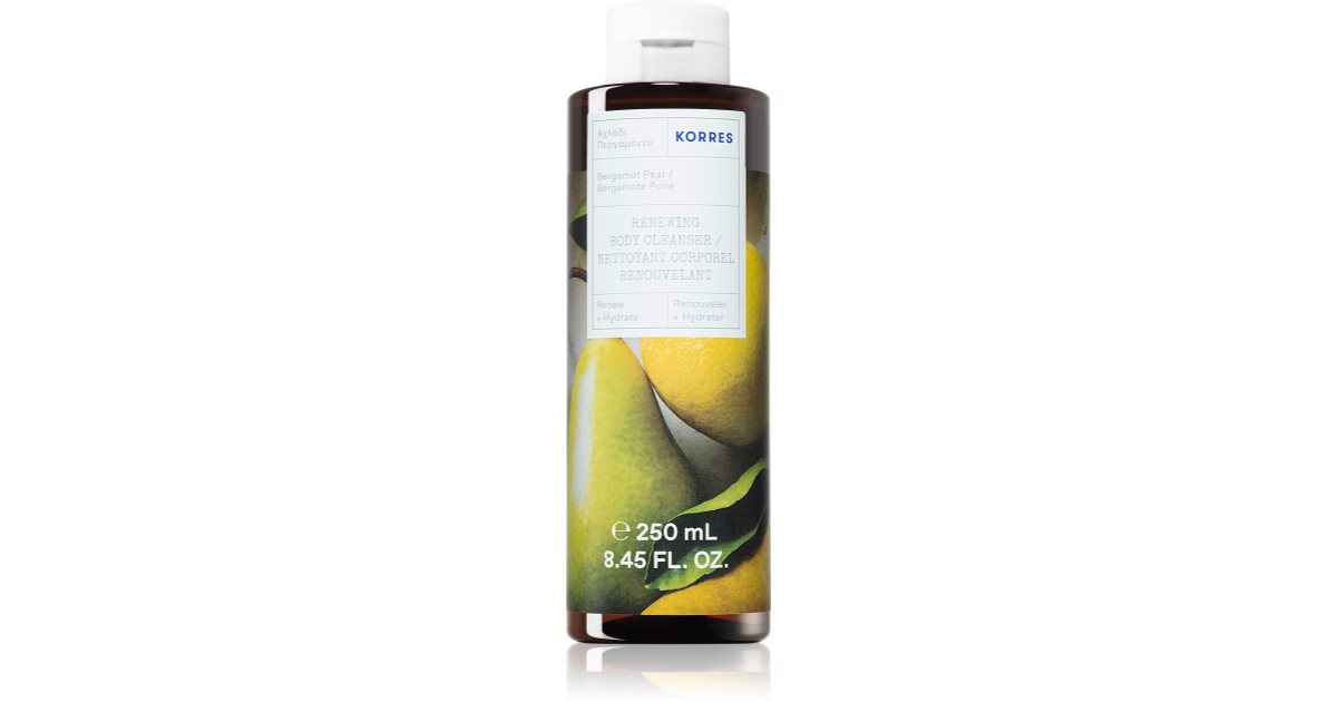 Korres Bergamot Pear gentle shower gel notino.co.uk