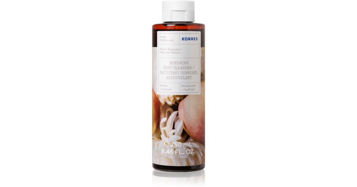 Korres Peach Blossom juicy shower gel notino.co.uk