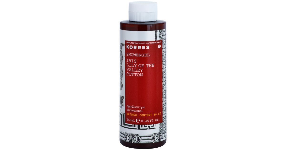 Korres Iris, Lilly of the Valley & Cotton Duschgel für Damen 250 ml