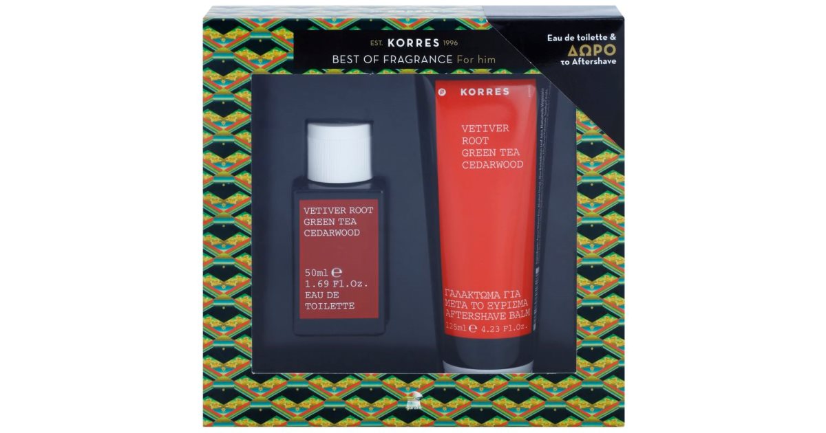 Korres Vetiver Root, Green Tea & Cedarwood Gift Set I. notino.co.uk