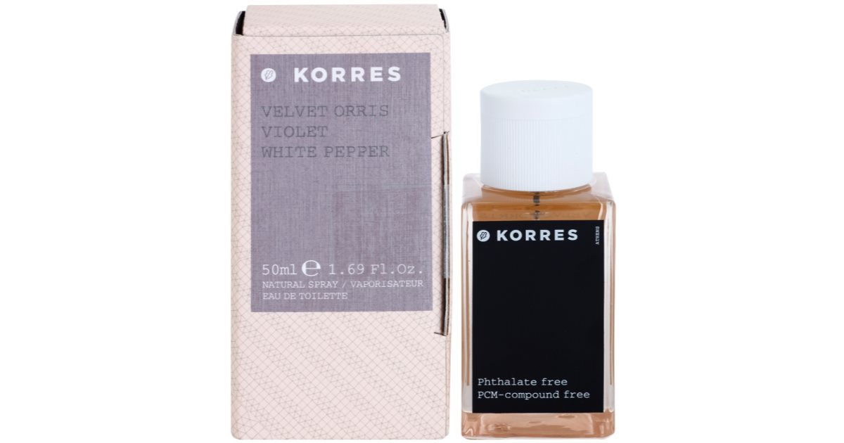 Korres Velvet Orris, Violet & White Pepper Eau de Toilette for Women