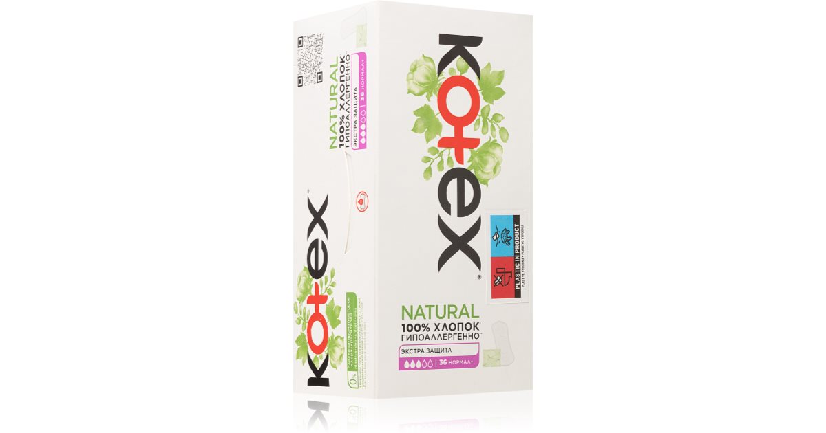 Kotex Natural Normal+ tisztasági betétek | notino.hu