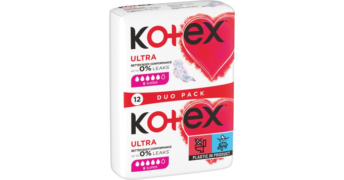 Kotex Ultra Comfort Super sanitary towels notino.co.uk