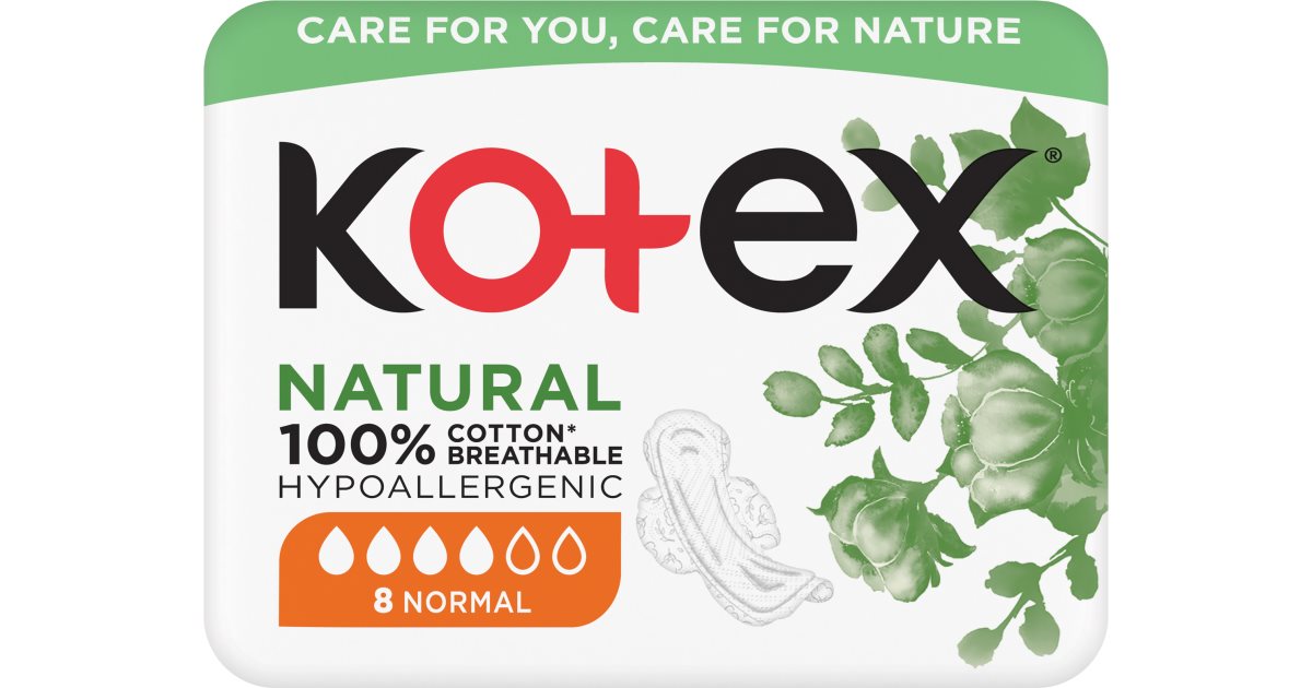 Kotex Natural Normal sanitary towels | notino.co.uk