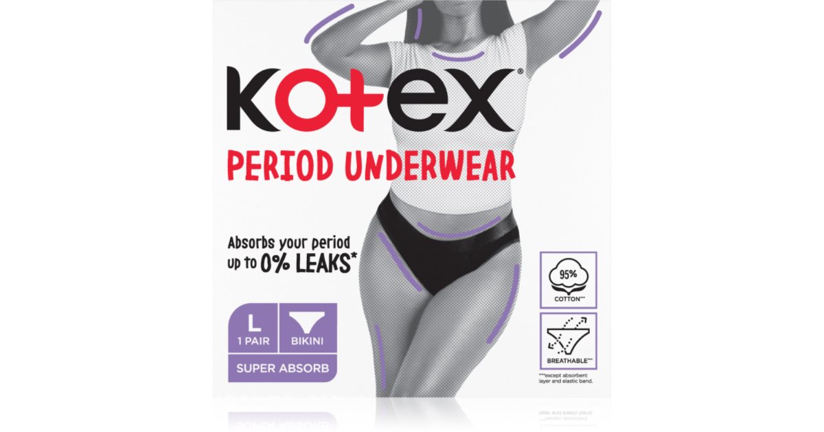 Kotex Period Underwear Size L Periodenunterwäsche notino.de