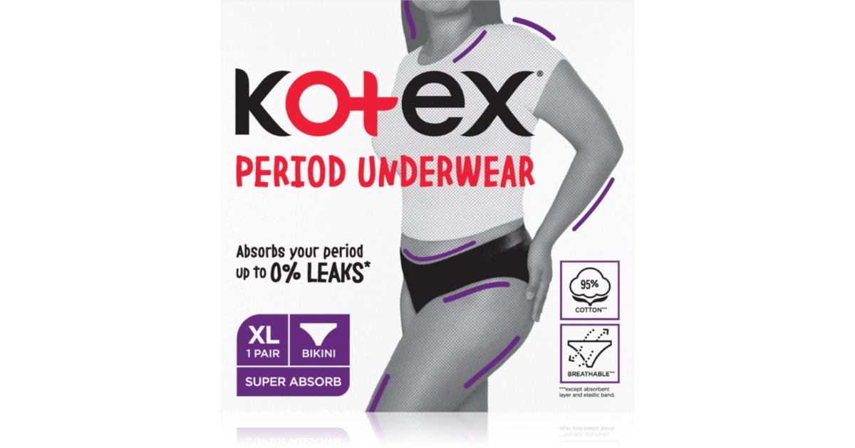 Kotex Period Underwear menstruationstrusser notino.dk