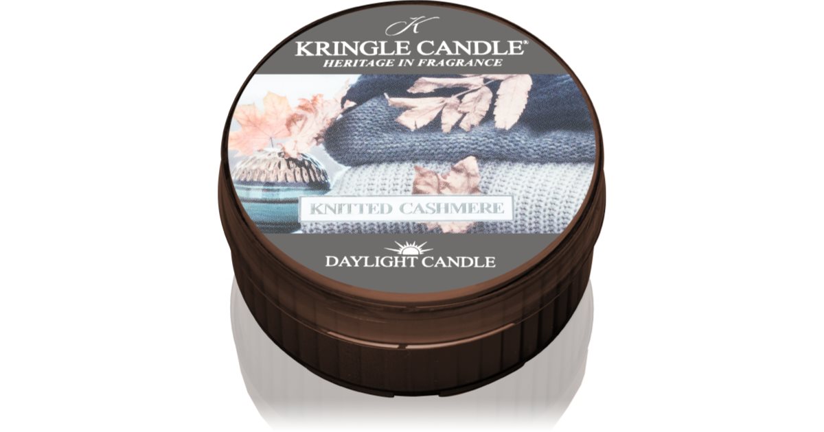 Kringle Candle Knitted Cashmere bougie chauffeplat notino.fr