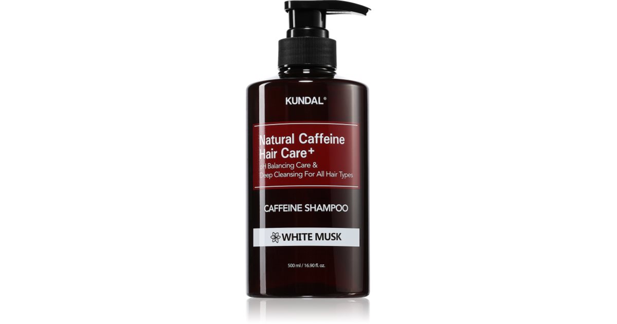 KUNDAL Caffeine Shampoo White Musk Natural Shampoo against hair