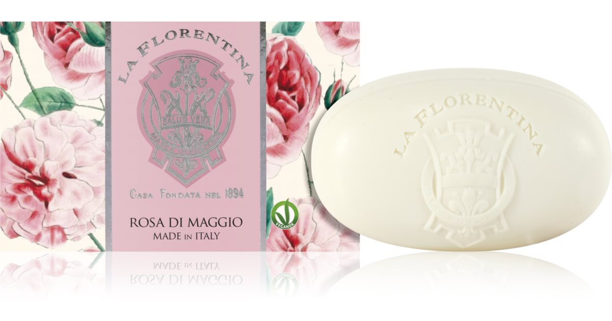 La Florentina Rose Of May Bath Soap Naravno Trdo Milo Za Suho Ko O