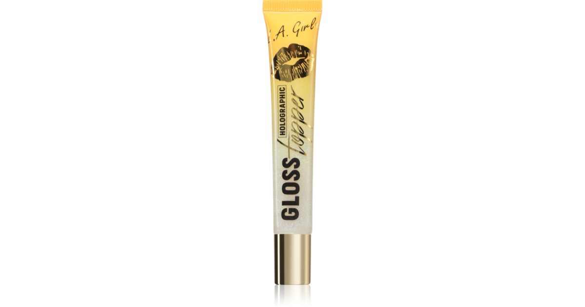 LA Girl Gloss Topper Clearly Clear – Holografischer Lipgloss Mit Vitamin E, Aloe & Rosehip Oil