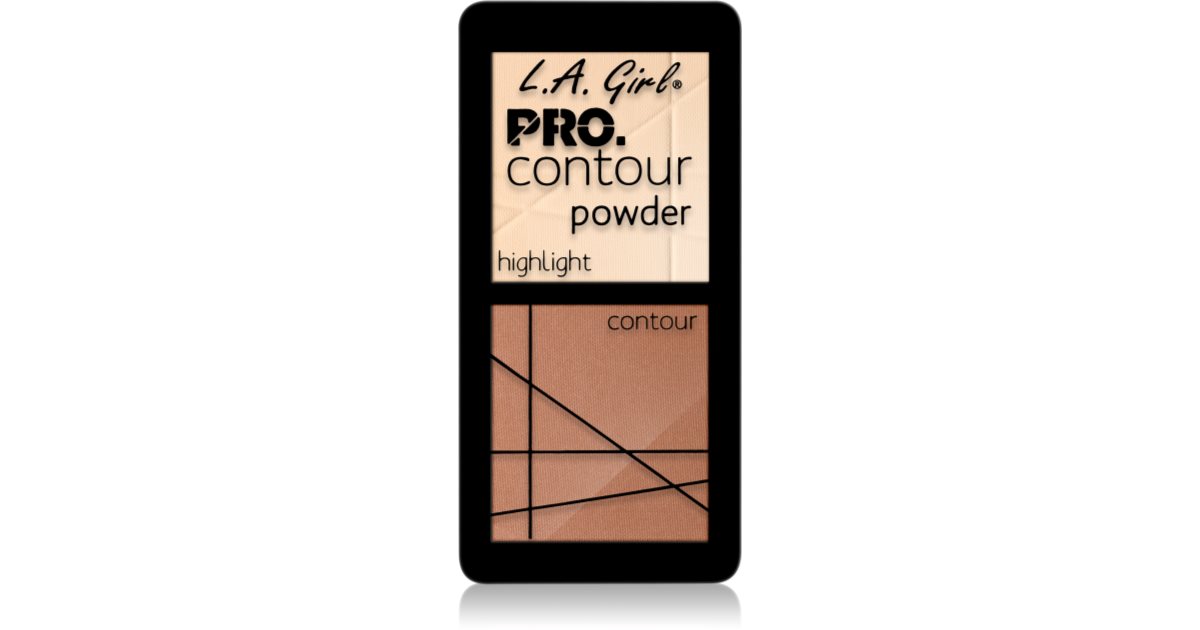 Box Contour Powder L.A. Girl Cosmetics PRO. Contour Powder Konturier-Palette für die Wangen