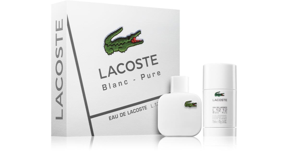 Lacoste white on sale gift set